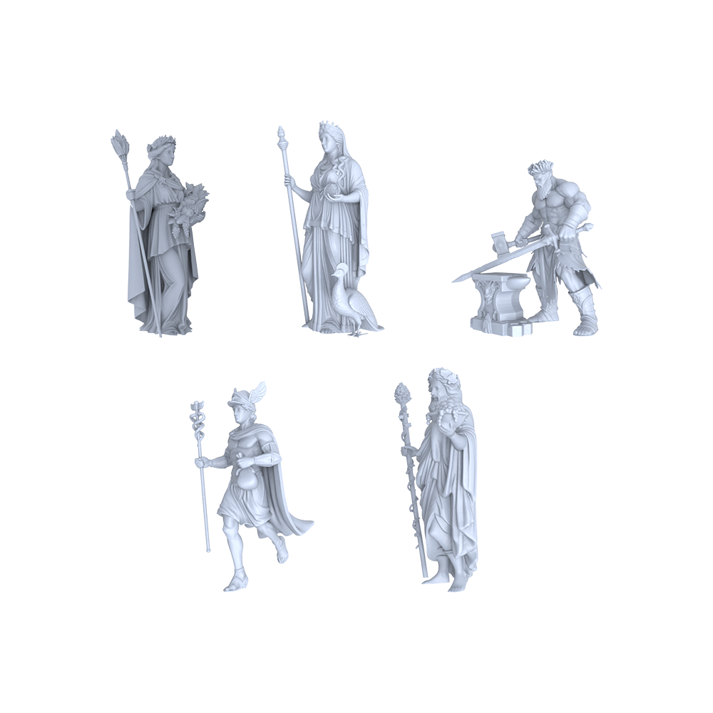 MRY-SFW LYGR149 Greek gods wargame model resin blank wargame miniature figure scene character figure hand painted 3D Printed Resin Model Kit by SSMODEL