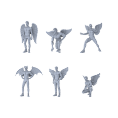 MRY-SFW LYTR468F Modern Demon Style Standing Male Single 1pc 3D Printed Resin Model Kit by SSMODEL