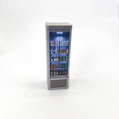 LYTP12214 1/12 Vertical Beverage Display Cabinet Miniature Heirloom Display 1:12 Scale