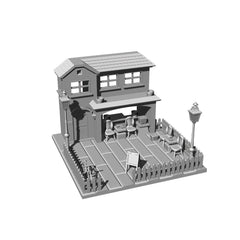 RHMG-160(161) 1/L 1/S 3D Printed Architectural Model Decor Miniature Building Ornament For Deskdesktop Ornament Villa Garden 2