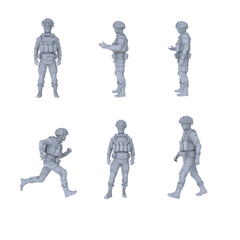 MRY-SFW LYGR533 Modern Alpha Special Forces Six-Person Daily Routine 3D Printed Resin Model Kit by SSMODEL