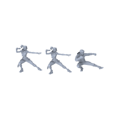 MRY-SFW LYGR067 Lurker Squad Military Theme Wargame Resin White Model Game Theme Sci-Fi Theme Wargame Miniature Soldiers Scene Characters Figure Hand-Painted 3D Printed Resin Model Kit by SSMODEL