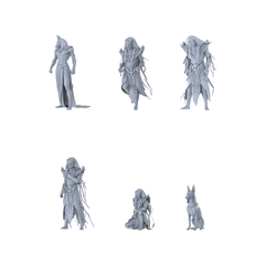 MRY-SFW LYGR343 Ancient Egyptian Deities Six Characters Daily Movements 3D Printed Resin Model Kit by SSMODEL