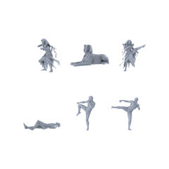 MRY-SFW LYGR351 Ancient Egyptian Six Gods Battle Actions 2 3D Printed Resin Model Kit by SSMODEL