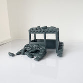 LYTS104 3D Printed Model Kit Scenic Terrain Military Bunker Scene Including Sandbags Buildings And Crates