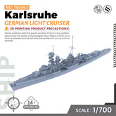 SSMODEL 563 Military Warship Model Kit German Navy Karlsruhe Light Cruiser