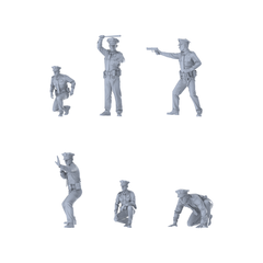 MRY-SFW LYGR395 Modern Alabama State Police Six-Person Battle Move 3D Printed Resin Model Kit by SSMODEL