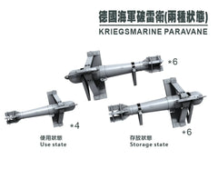 SSMODEL G350024 350 scale German Navy breaks the two states of mineguards