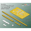 Rainbow RB3584 1/350 new-Battleship Derrick and Crane set IV (Fuso Class)