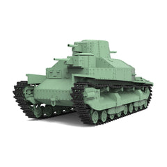 Detail view of SSMODEL 624 Military Armoured Model Kit Japan IJA Type 95 Heavy Tank Model