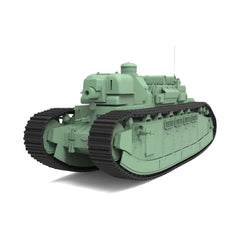Detail view of SSMODEL 669D Finished Painted15mm WarGaming Military Model Kit France FCM 2C bis Heavy Tank Model