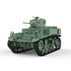 Detail view of SSMODEL 505 Military Armoured Model Kit US M3A1 Light Tank Model