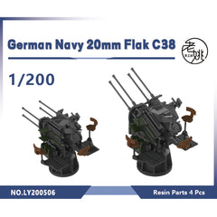 Yao's Studio LY506 1/700(350,200,144) Model Upgrade Parts German Navy 20mm Flak C38