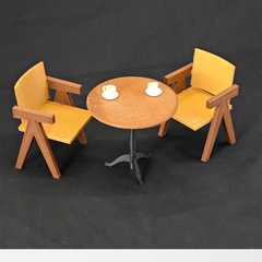 LYTP12219 1/12 Vintage Coffee TableMiniature Dollhouse Scene 1:12 Scale