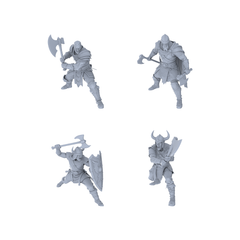 MRY-SFW LYGR042 Medieval, Berserker, Magic Theme, Wargame, Resin Blank Model, Fantasy Theme, Wargaming Miniatures, Scenic Figures, Handmade Figure, Hand-painted S Scale 3D Printed Resin Model Kit by SSMODEL