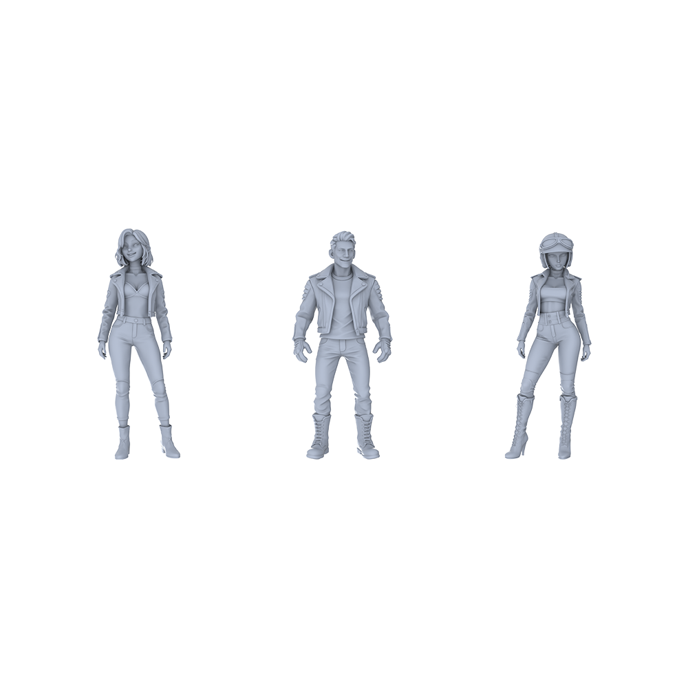 MRY-SFW LYTR130B Modern Trendy Cool Female Single 1pc 3D Printed Resin Model Kit by SSMODEL