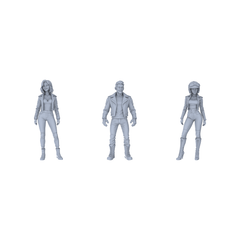 MRY-SFW LYTR130B Modern Trendy Cool Female Single 1pc 3D Printed Resin Model Kit by SSMODEL
