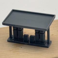 RHMG-202(203) 1/S 1/L 3D Printed Architectural Model Decor Miniature Building Ornament for Deskdesktop ornament Gas Station