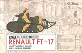Flyhawk FH3000 1/72 Renault FT-17 Light Tank Cast Turret Plastic Model Kit