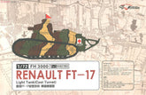 Flyhawk FH3000 1/72 Renault FT-17 Light Tank Cast Turret Plastic Model Kit