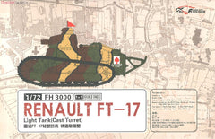 Flyhawk FH3000 1/72 Renault FT-17 Light Tank Cast Turret Plastic Model Kit