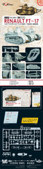 Flyhawk FH3001 1/72 Renault FT-17 Light Tank Riveted Turret Plastic Model Kit