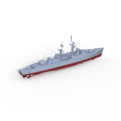 SSMODEL 631S Military Model Kit British Leopard (F14) Class Frigate Full Hull
