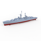 SSMODEL 631S Military Model Kit British Leopard (F14) Class Frigate Full Hull