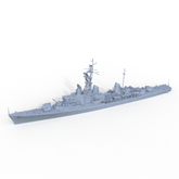 SSMODEL 734 Military Model Kit Italian Indomito Class Destroyer Impetuoso 1958(Bottomless Version)