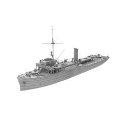 RHWS018 Germany R-1 Class Submarine Chaser Drache Water line