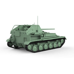 Detail view of SSMODEL 612 Military Model Kit Soviet SU-76M 85mm D-5S Tank Destroyer Model