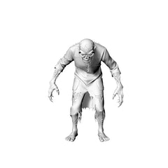 Detail view of MRY-SFW LYGR307 3D Printed Bio-Mutant Zombie Miniatures, Post-Apocalyptic Experiment Undead Figures for Tabletop Games & Dioramas Model