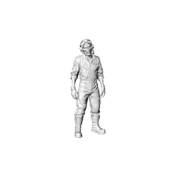 Detail view of MRY-SFW LYGR317 3D Printed Airport & Airline Crew Zombies Set - Pilot, Flight Attendants, Security, Air Traffic Controller Model Kit Model