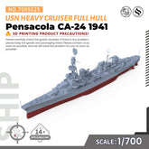 SSMODEL 552S Military Warship Model Kit US Navy Pensacola Heavy Cruiser 1941 CA-24