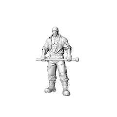 Detail view of MRY-SFW LYGR322 3D Printed Post-Apocalyptic Wasteland Auto Repair Survivors Set Wargame Miniatures Model