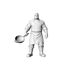 Detail view of MRY-SFW LYGR328 3D Printed Post-Apocalyptic Cruise Ship Sailor Survivors Set Wargame Miniatures Model