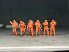 Modern PMC Soldier Figures 6pcs LSSNO7 1/35/48/64/72/87/100/144