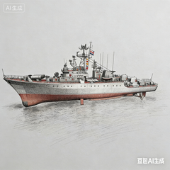 RHWS051S-A Military Model USSR Soviet Union Krivak II CLASS cruiser Full Hull