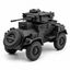 SSMODEL1/32 1/35 1/48 1/64 WWII British Armored Car Mk.I Resin Model Kit TSS1245