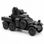 SSMODEL 1/72 1/144 Multi-Scale WWII British 6x4 Armoured Car Resin Model TSS1273