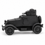 SSMODEL 1/32 1/35 1/48 1/64 WWII Soviet FAI Armored Car Resin Model Kit TSS1237