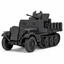 SSMODEL 1/72 1/144 Sd.Kfz.10/5 with armor and 2cm Flak38 Resin MODEL KIT TSS1523