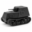 SSMODEL1/32 1/35 1/48 1/64 WW2 KhTZ-16 Tractor Tank Improvised Model Kit TSS1253