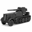 SSMODEL 1/72 1/144 Half-track Sd.Kfz.8 8.8cm Flak 18 Sf. Resin MODEL KIT TSS1531