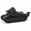 SSMODEL 1/32 1/35 1/48 1/64 Char D1 French Light Tank WWII Model Kit TSS1291