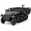 SSMODEL 1/72 1/144 Sd.Kfz.251/1 II Ausf.C Stuka Zu Fuss Resin MODEL KIT TSS0938