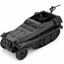 SSMODEL 1/72 1/144 Sd.Kfz.250/7 8cm Granatwerfer Carrier Resin Model Kit TSS1525