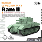SSMODEL 532 Military Armoured Model Kit US Ram II Medium Tank