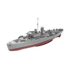 RHWS005S France Flower class frigate Aconit K58 Full Hull
