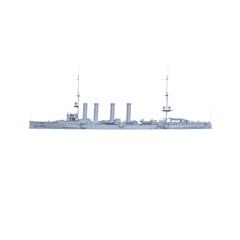 SSMODEL 531 Military Warship Model Kit SMS Dresden Light Cruiser